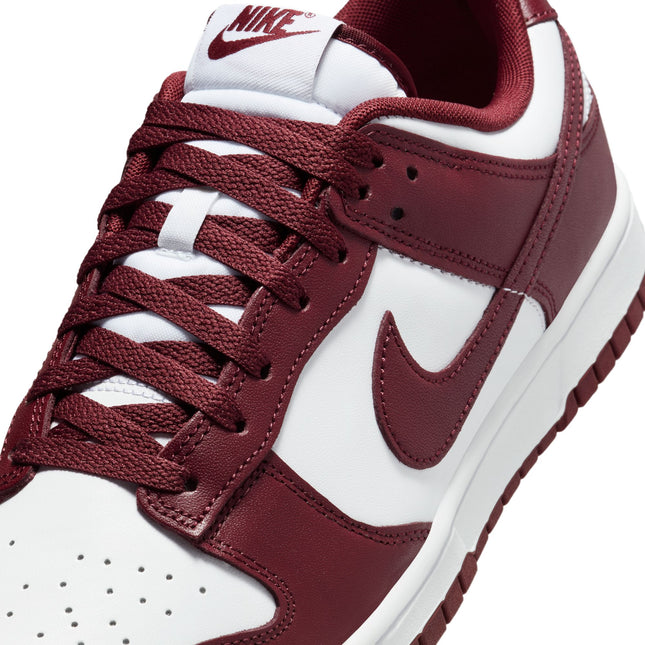 Nike Mens Dunk Low Retro - White/Redwood