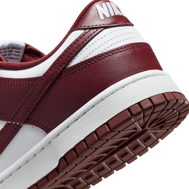 Nike Mens Dunk Low Retro - White/Redwood