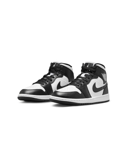 Air Jordan Womens 1 Mid - White/Black