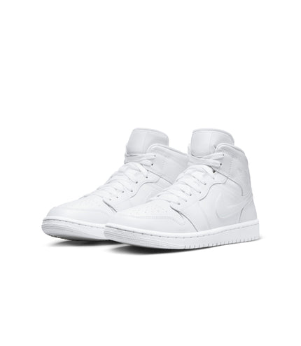 Air Jordan Womens 1 Mid - Triple White