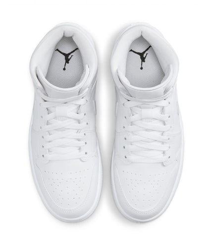 Air Jordan Womens 1 Mid - Triple White