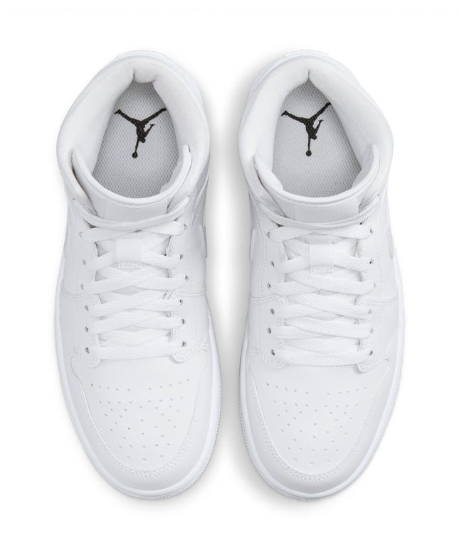 Air Jordan Womens 1 Mid - Triple White