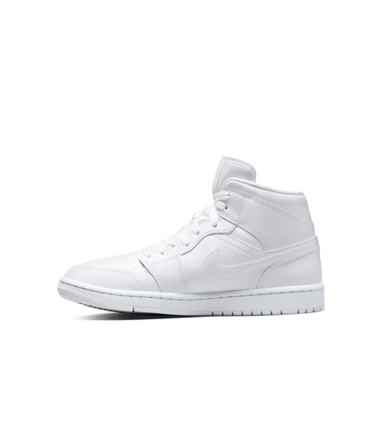 Air Jordan Womens 1 Mid - Triple White