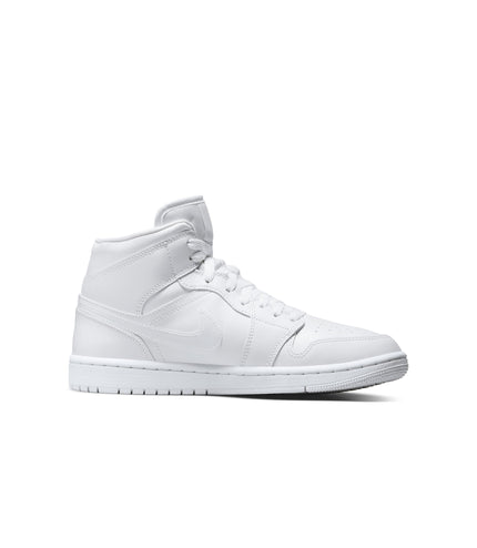 Air Jordan Womens 1 Mid - Triple White
