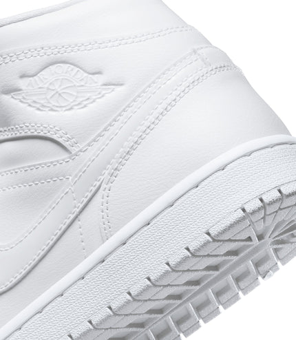 Air Jordan Womens 1 Mid - Triple White