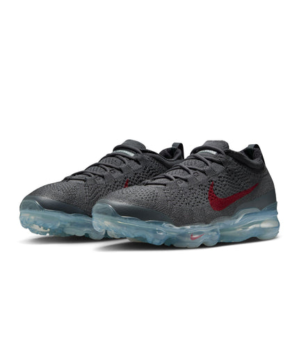 Nike Mens Air Vapormax 2023 Flyknit - Dark Grey/Gym Red