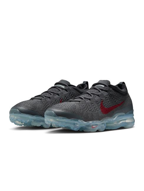 Nike Mens Air Vapormax 2023 Flyknit - Dark Grey/Gym Red