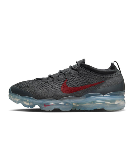 Nike Mens Air Vapormax 2023 Flyknit - Dark Grey/Gym Red