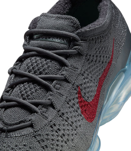 Nike Mens Air Vapormax 2023 Flyknit - Dark Grey/Gym Red