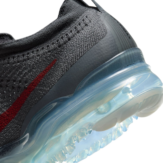 Nike Mens Air Vapormax 2023 Flyknit - Dark Grey/Gym Red