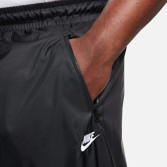 Nike Mens Woven Lined Windrunner Pants - Black/White