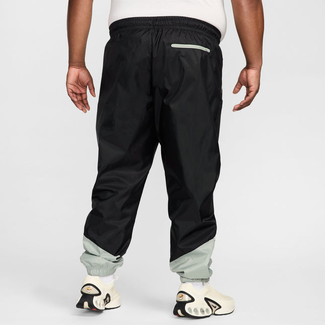 Nike Mens Woven Lined Windrunner Pants -Black/Jade Horizon