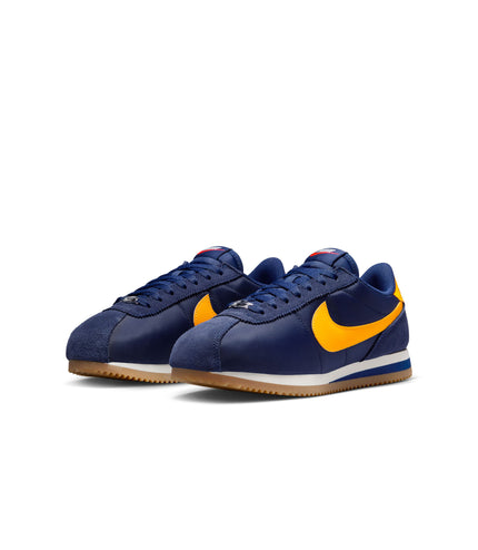 Nike Womens Cortez Textile - Midnight Navy/University Gold