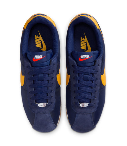 Nike Womens Cortez Textile - Midnight Navy/University Gold