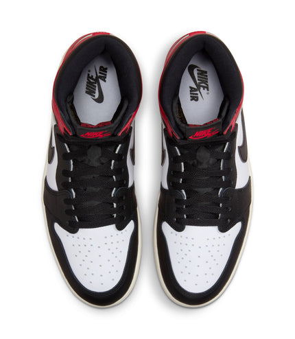 Air Jordan Mens 1 Retro High OG - Black Toe Reimagined