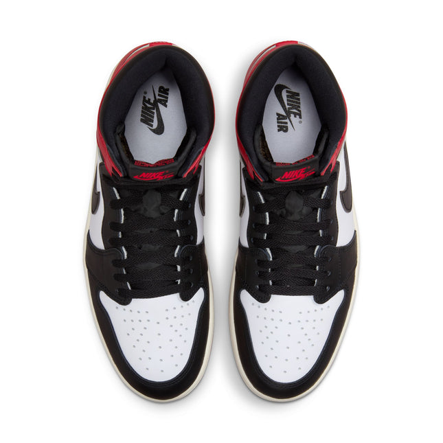 Air Jordan Mens 1 Retro High OG - Black Toe Reimagined