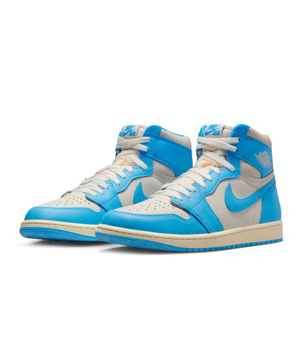 Air Jordan Hombres 1 Retro High OG Polvo Oscuro Azul/Polvo Oscuro Azul-Vela