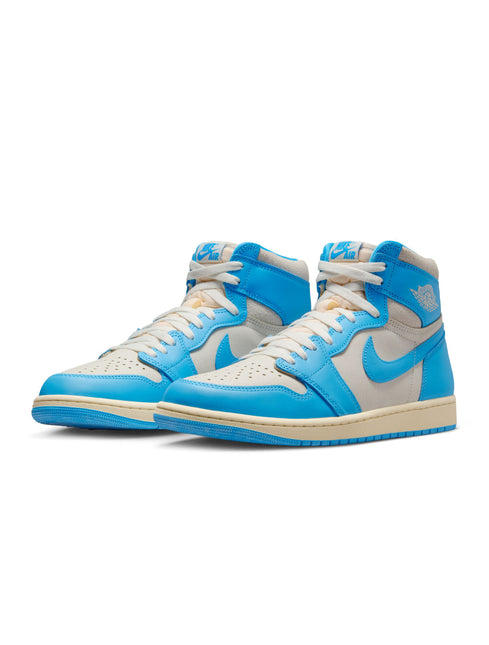 Air Jordan Hombres 1 Retro High OG Polvo Oscuro Azul/Polvo Oscuro Azul-Vela