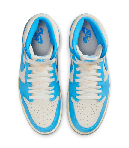 Air Jordan Hombres 1 Retro High OG Polvo Oscuro Azul/Polvo Oscuro Azul-Vela