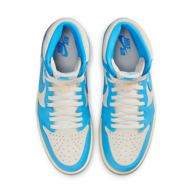 Air Jordan Hombres 1 Retro High OG Polvo Oscuro Azul/Polvo Oscuro Azul-Vela