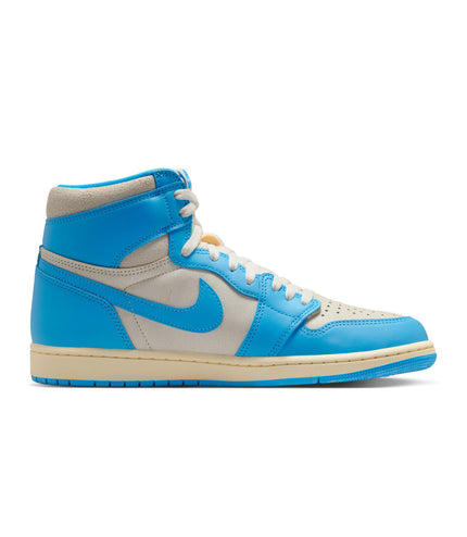Air Jordan Hombres 1 Retro High OG Polvo Oscuro Azul/Polvo Oscuro Azul-Vela