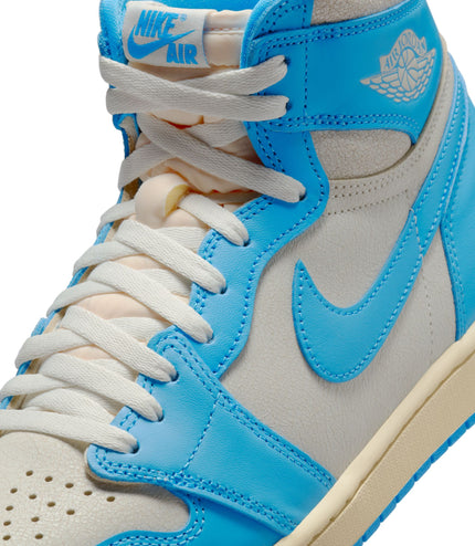 Air Jordan Hombres 1 Retro High OG Polvo Oscuro Azul/Polvo Oscuro Azul-Vela