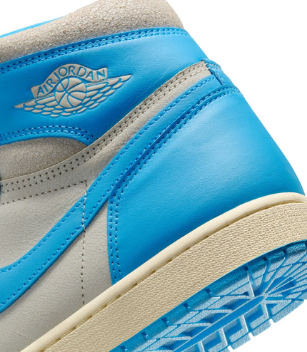 Air Jordan Hombres 1 Retro High OG Polvo Oscuro Azul/Polvo Oscuro Azul-Vela