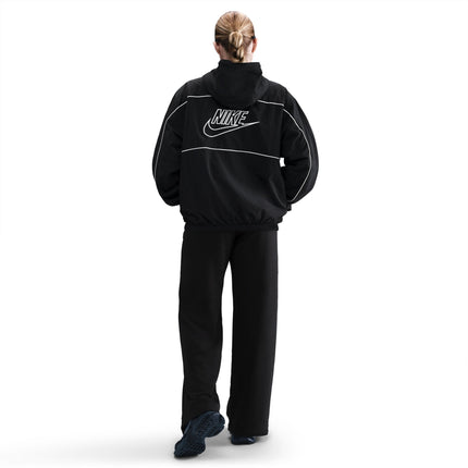 Nike Women's Mid-Rise Wide-Leg Sweatpants - Black