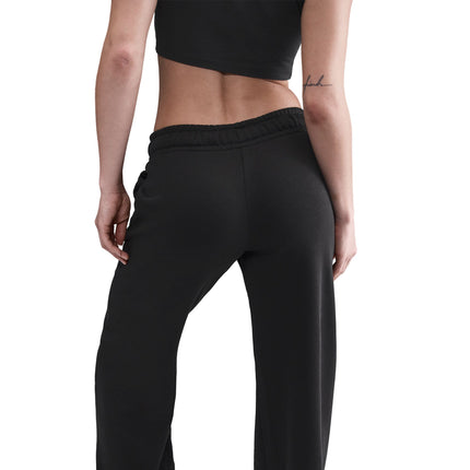 Nike Women's Mid-Rise Wide-Leg Sweatpants - Black