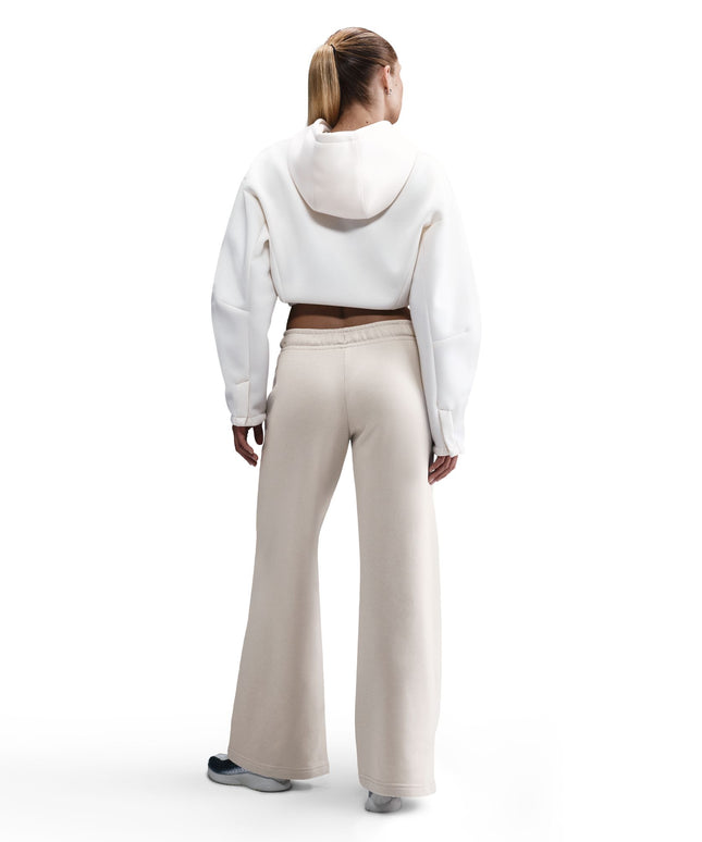 Nike Womens Mid-Rise Wide-Leg Sweatpants - Light Orewood Brown