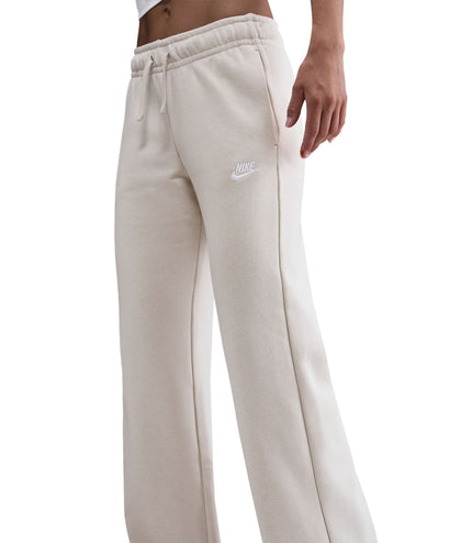 Nike Womens Mid-Rise Wide-Leg Sweatpants - Light Orewood Brown