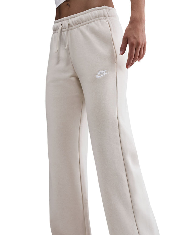 Nike Womens Mid-Rise Wide-Leg Sweatpants - Light Orewood Brown