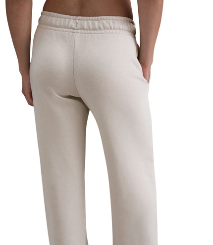 Nike Womens Mid-Rise Wide-Leg Sweatpants - Light Orewood Brown