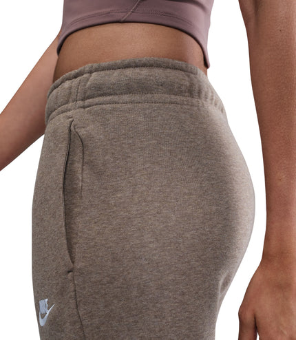 Nike Womens Mid-Rise Wide-Leg Sweatpants - Mink Brown