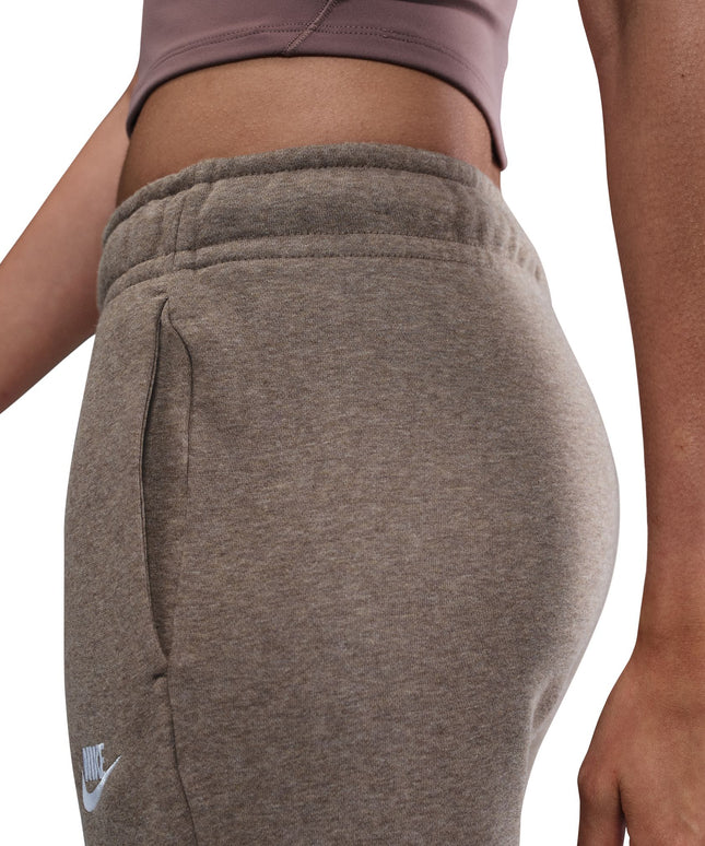 Nike Womens Mid-Rise Wide-Leg Sweatpants - Mink Brown