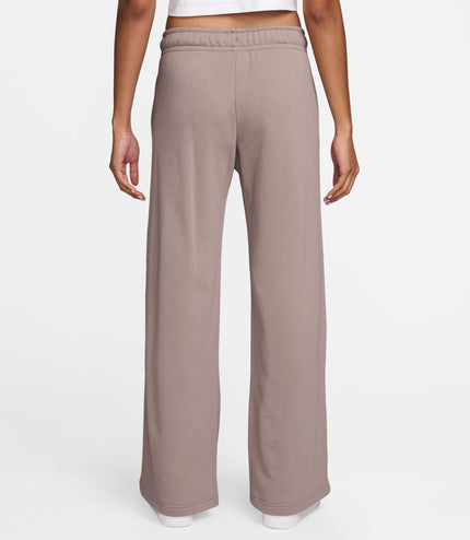 Nike Womens Mid-Rise Wide-Leg Sweatpants - Malt