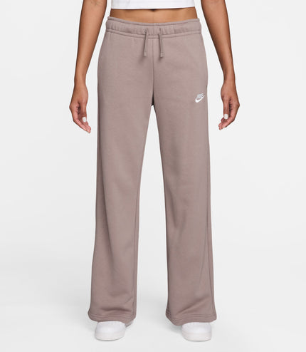 Nike Womens Mid-Rise Wide-Leg Sweatpants - Malt