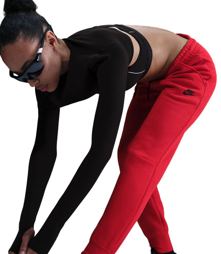 Nike Womens Sportswear Tech Fleece Joggers - University Red/Black