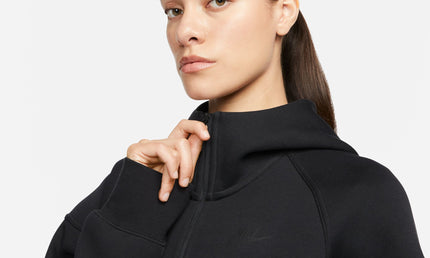 Sudadera con capucha Nike Sportswear Tech Fleece para mujer - Negra