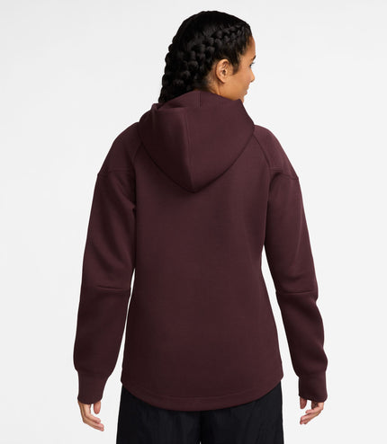 Nike Womens Sportswear Tech Fleece Windrunner  Hoodie- Burgundy Crush