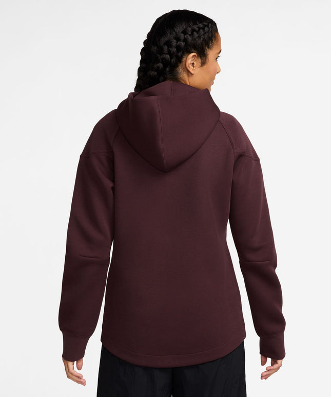 Nike Womens Sportswear Tech Fleece Windrunner  Hoodie- Burgundy Crush
