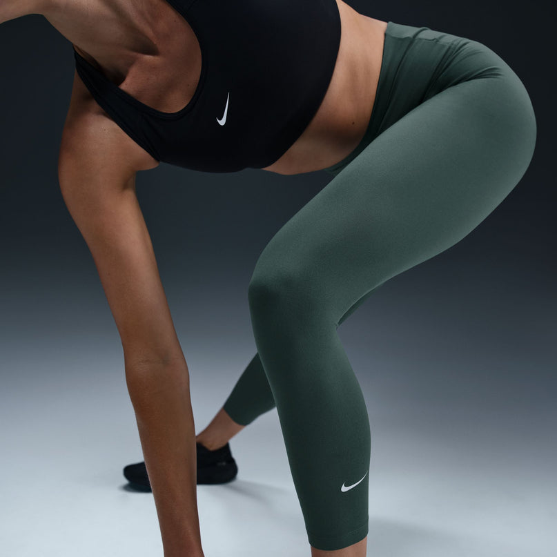 Nike Womens Therma-Fit One Leggings - Vintage Green/White