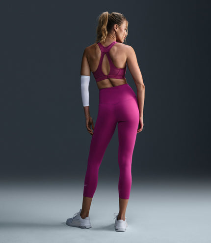 Nike Womens Therma-Fit One Hot Leggings - Fuchsia/White