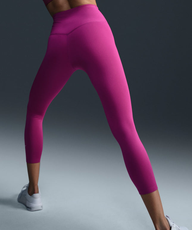 Nike Womens Therma-Fit One Hot Leggings - Fuchsia/White