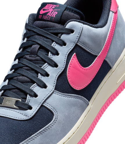 Nike Men’s Air Force 1 '07 LX - Dark Obsidian/Pink Blast