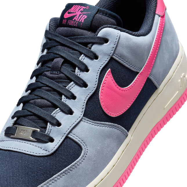 Nike Men’s Air Force 1 '07 LX - Dark Obsidian/Pink Blast