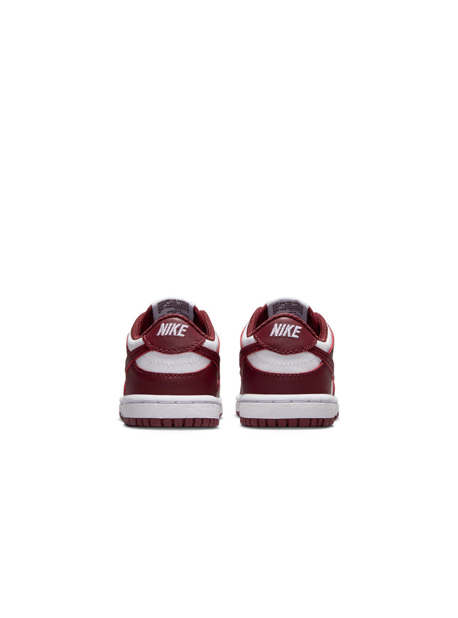 Nike (TD) Dunk Low - White/Redwood