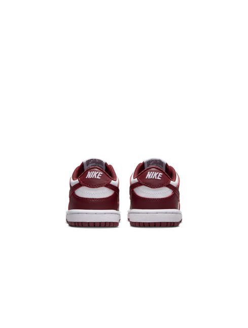 Nike (TD) Dunk Low - White/Redwood