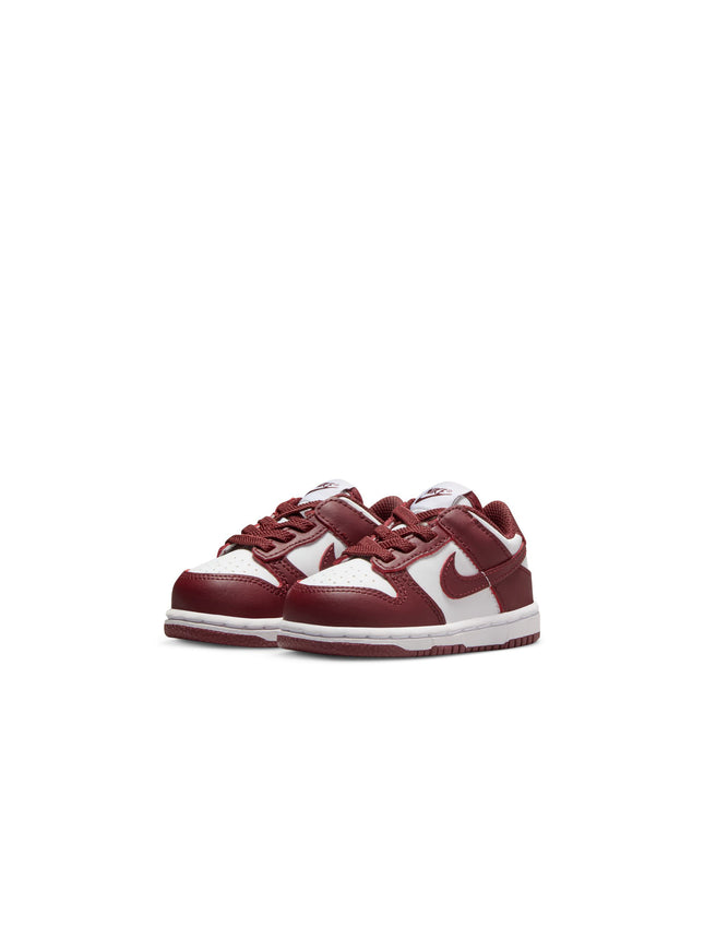 Nike (TD) Dunk Low - White/Redwood
