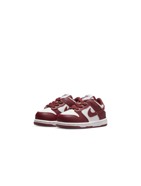 Nike (TD) Dunk Low - White/Redwood